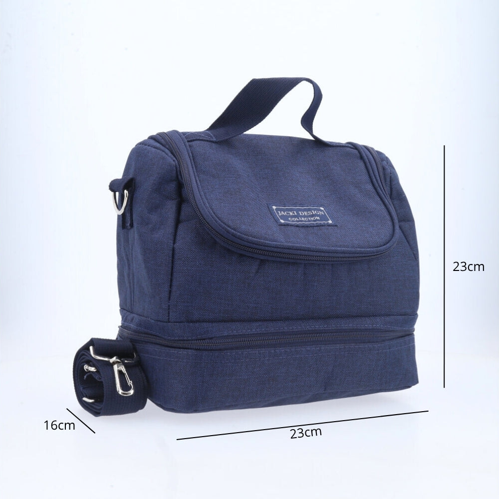 Lancheira Jacki Design Bolsa Térmica Fitness Marmita Azul