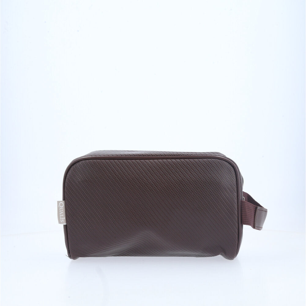 Nécessaire Masculina com Bolso Frontal Marrom