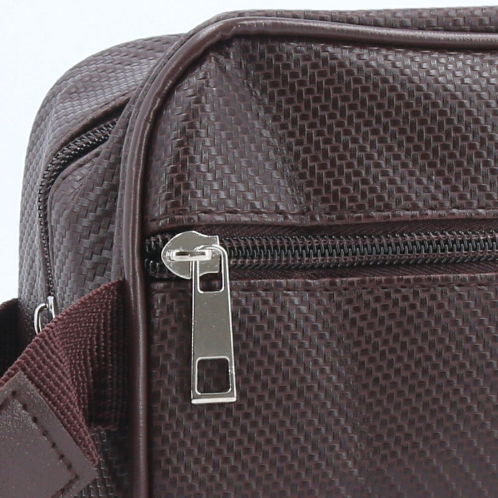 Nécessaire Masculina com Bolso Frontal Marrom