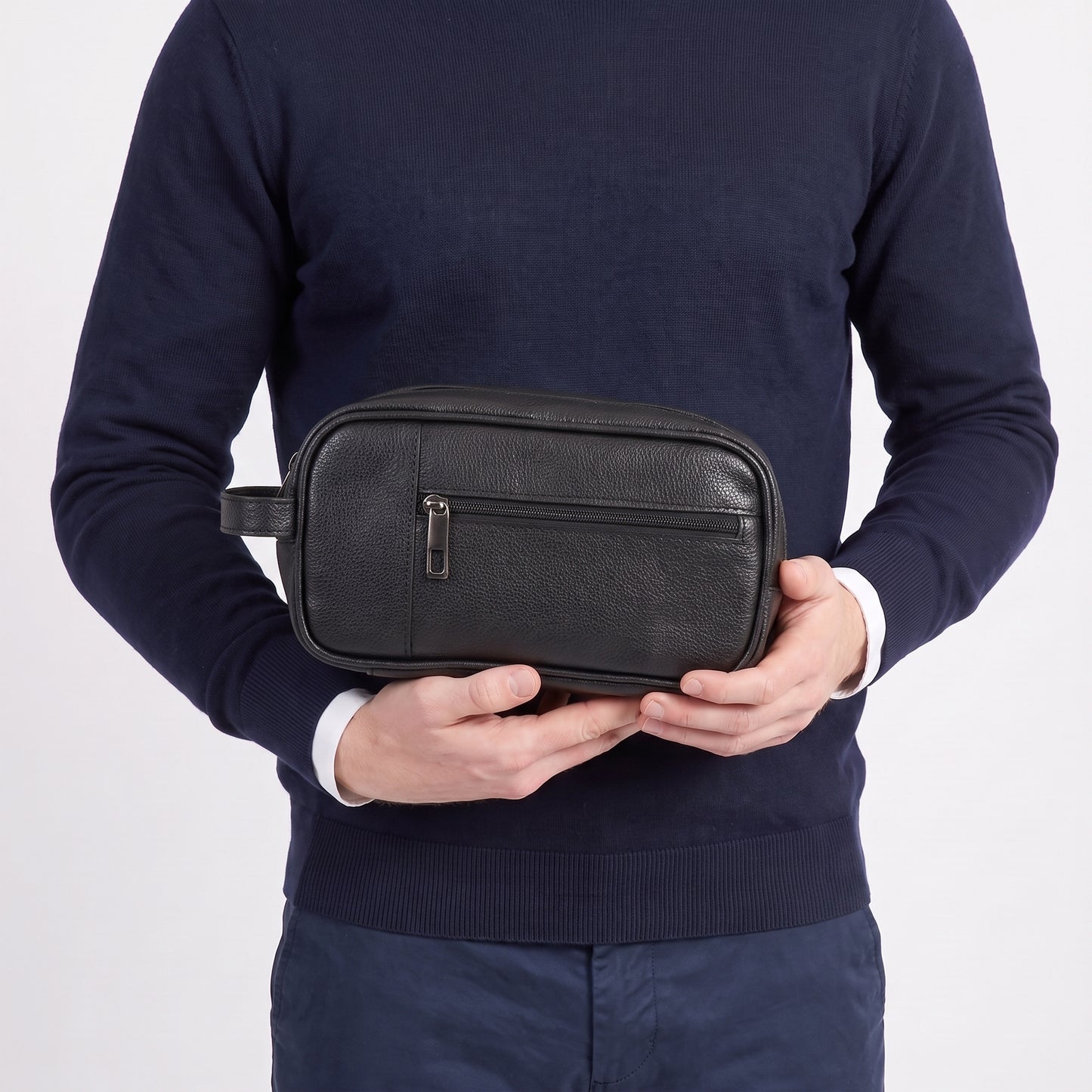 Nécessaire Floater Masculina em Couro Preto