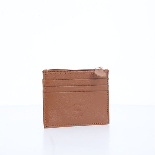 Porta Cartão Unissex em Couro Caramelo
