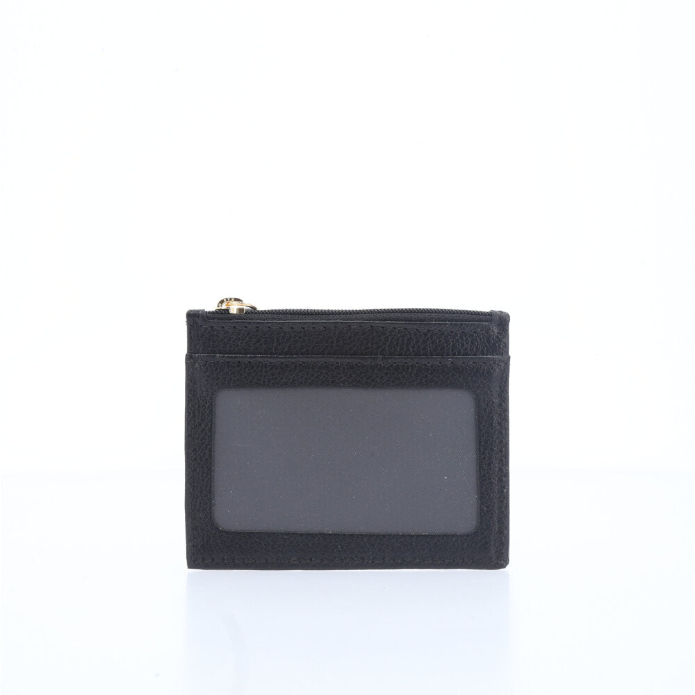 Porta Cartão Unissex em Couro Preto
