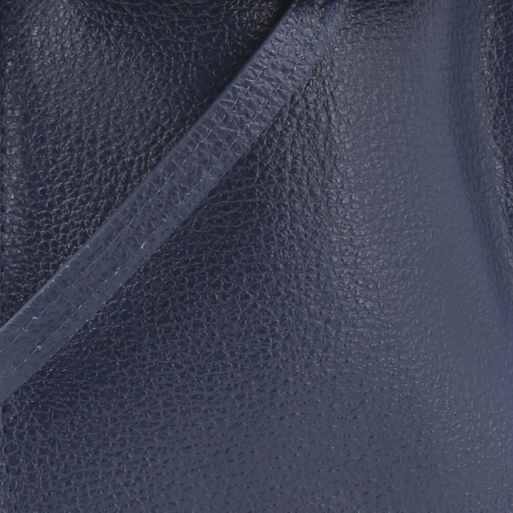 Porta Celular em Couro com Alça Transversal Azul escuro