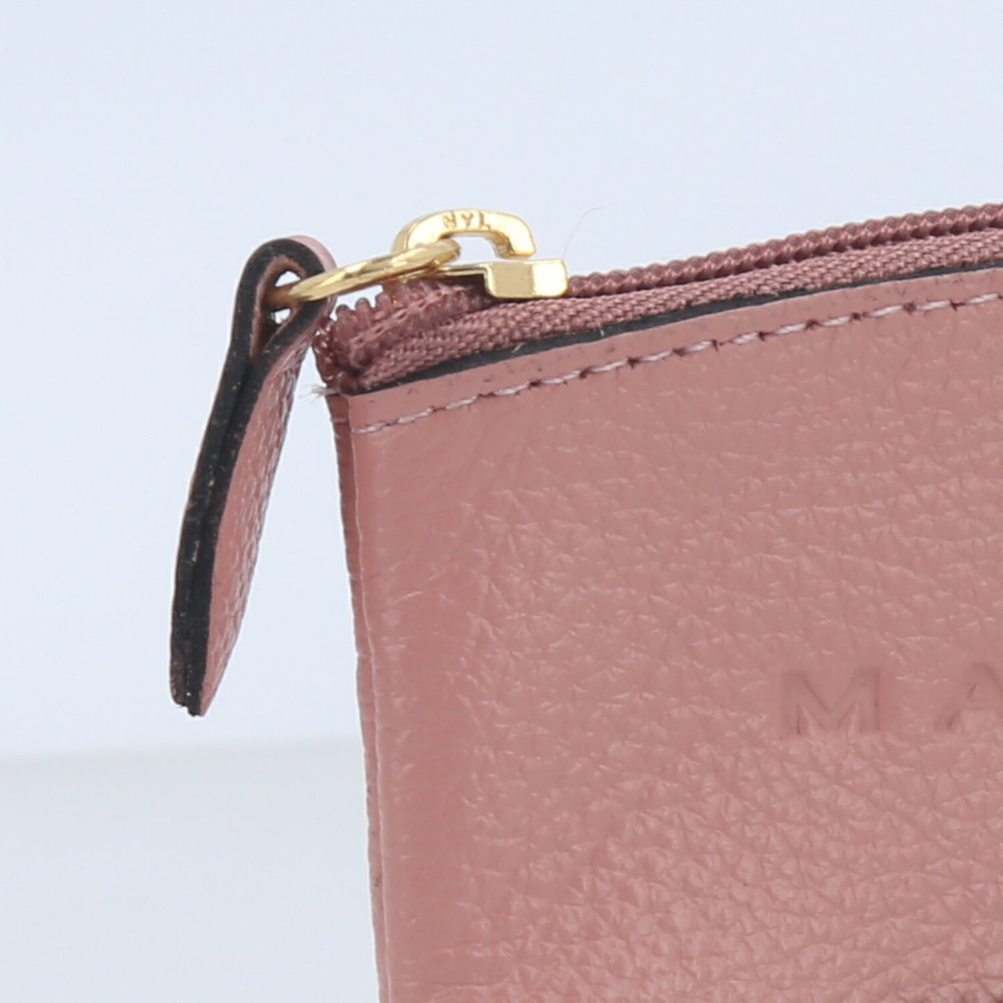 Porta Níquel em Couro  Rose