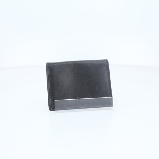 Porta Cartão Masculino em Couro com Visor para Documento Preto