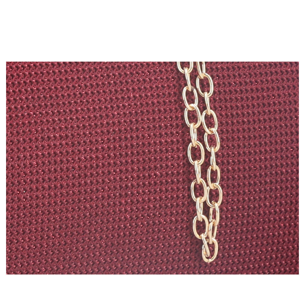 Clutch Feminina Estruturada com Corrente Vermelho