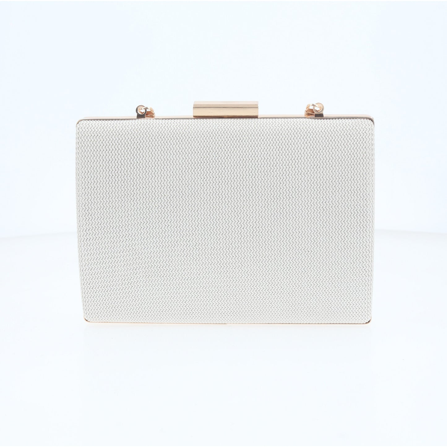 Bolsa Clutch de Festa com Design Minimalista Marfim