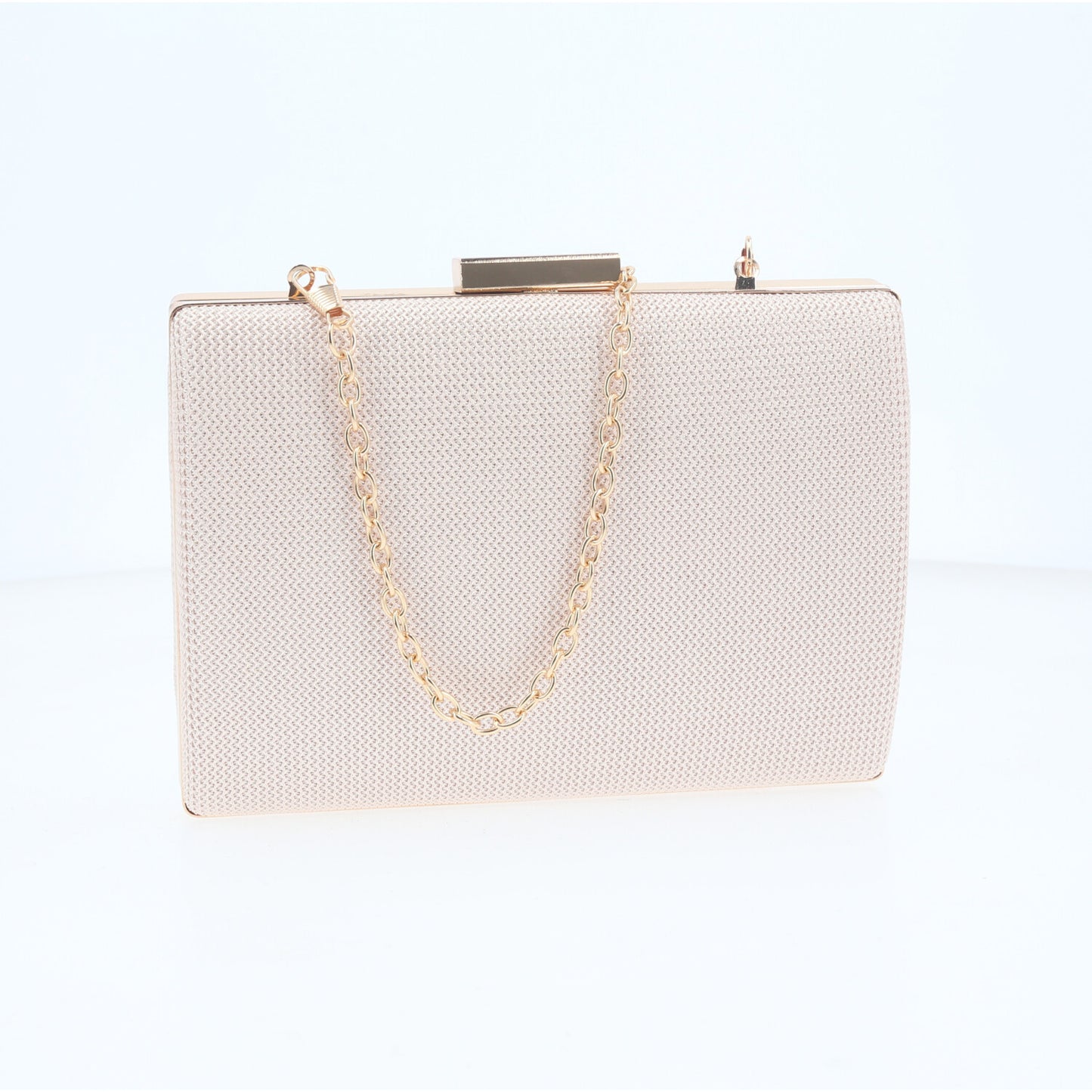 Bolsa Clutch de Festa com Design Minimalista Ouro claro