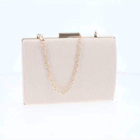 Bolsa Clutch de Festa com Design Minimalista Ouro claro