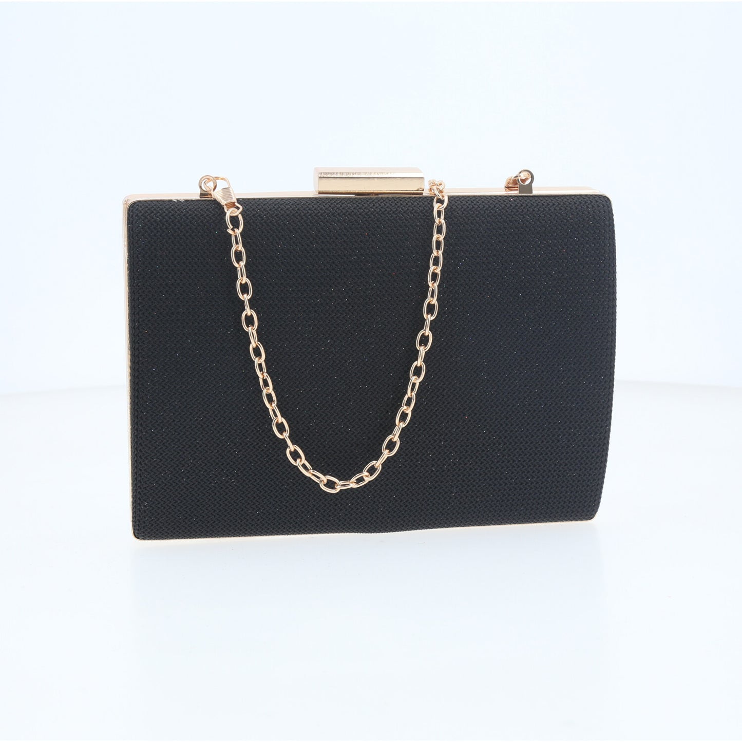 Bolsa Clutch de Festa com Design Minimalista Preto
