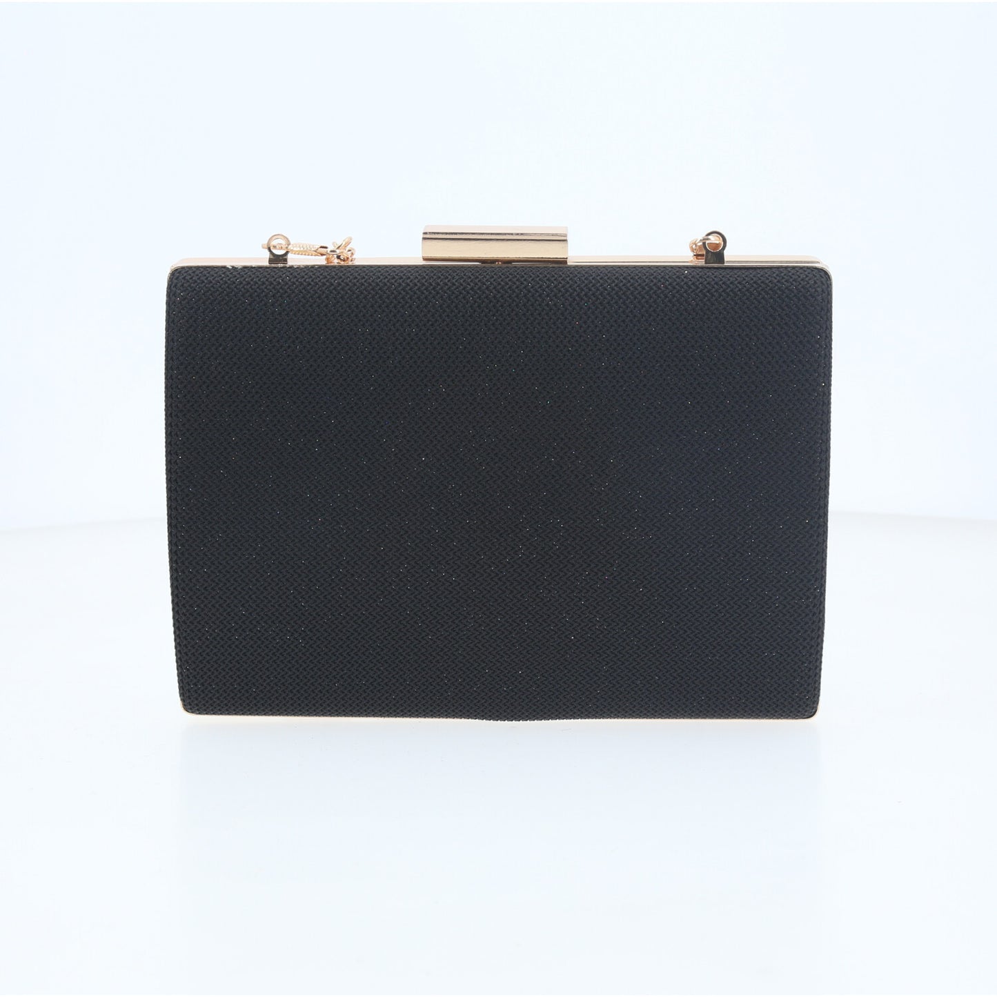 Bolsa Clutch de Festa com Design Minimalista Preto