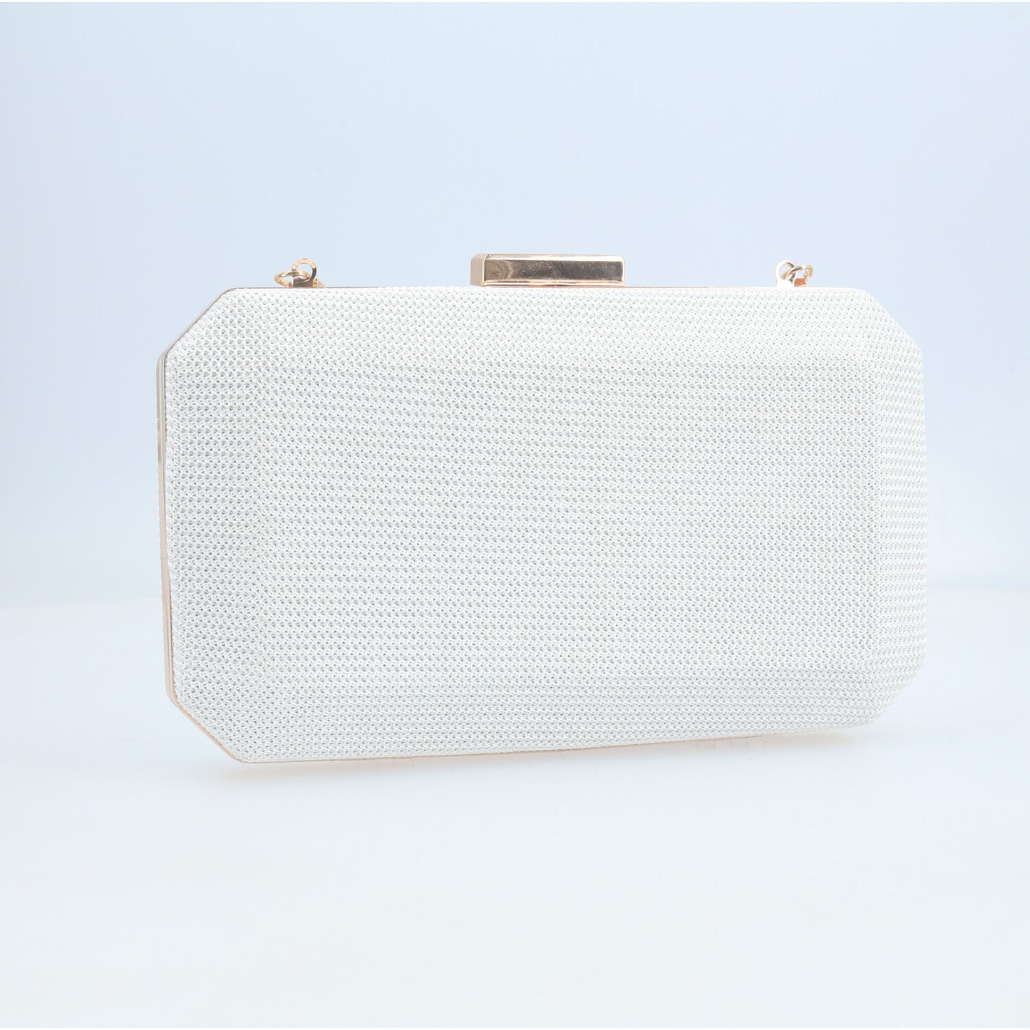 Bolsa Clutch de Festa com Design Minimalista Marfim