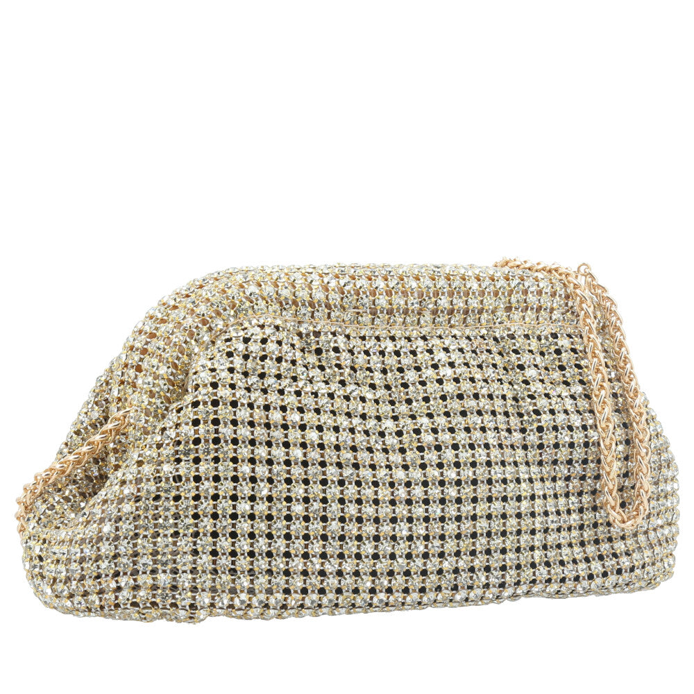 Bolsa Clutch de Festa com Design Minimalista Ouro