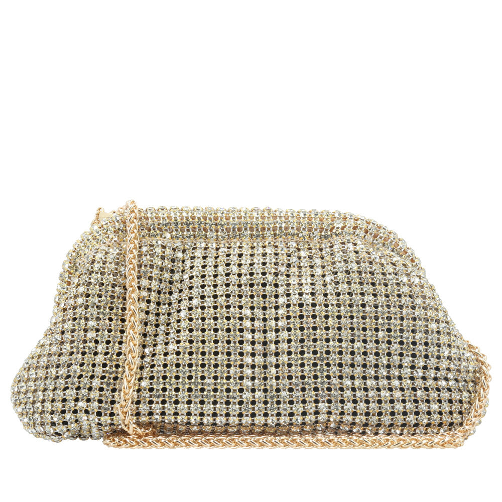 Bolsa Clutch de Festa com Design Minimalista Ouro