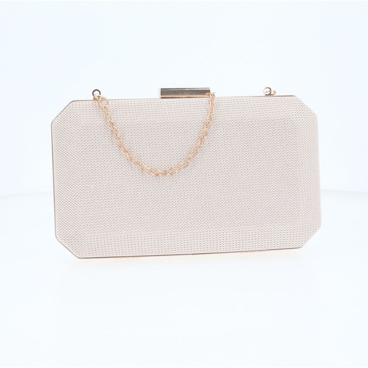 Bolsa Clutch de Festa com Design Minimalista Ouro claro