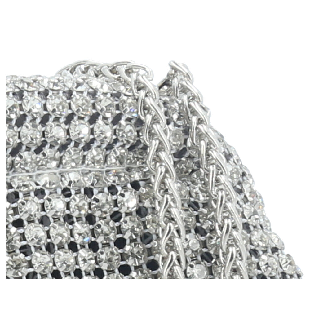 Bolsa Clutch de Festa com Design Minimalista Prata