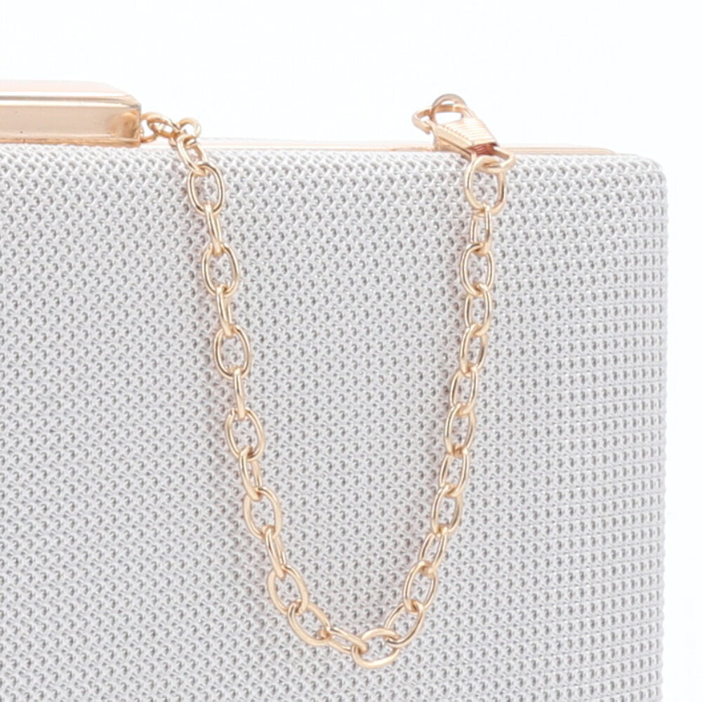 Bolsa Clutch Feminina Transversal Luxo Festa Marfim