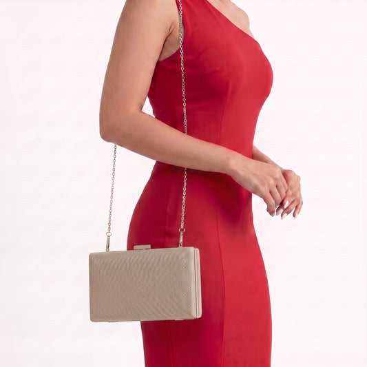 Bolsa Clutch Feminina Transversal Luxo Festa Ouro