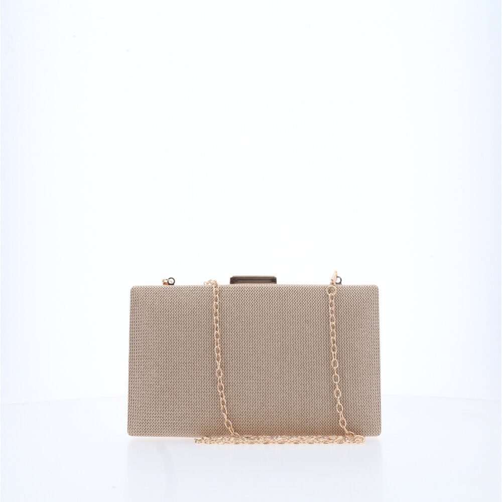 Bolsa Clutch Feminina Transversal Luxo Festa Ouro