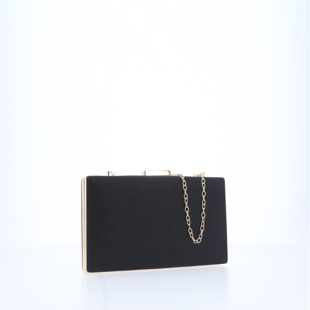 Bolsa Clutch Feminina Transversal Luxo Festa Preto