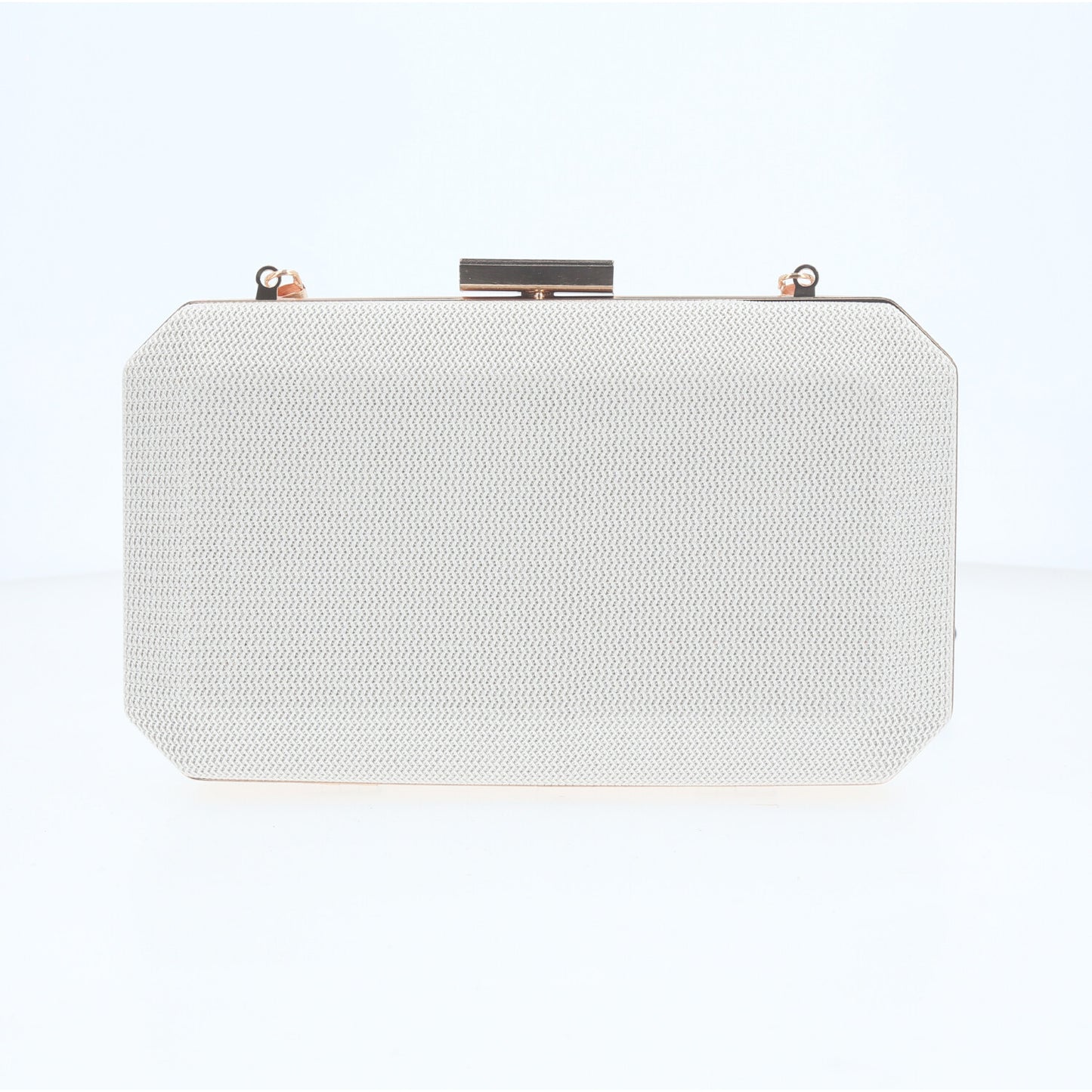 Bolsa Clutch de Festa com Design Minimalista Marfim