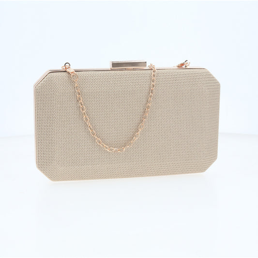 Bolsa Clutch de Festa com Design Minimalista Ouro