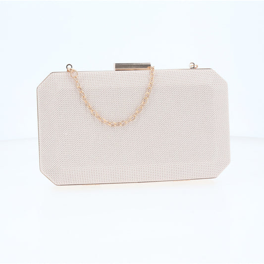 Bolsa Clutch de Festa com Design Minimalista Ouro claro