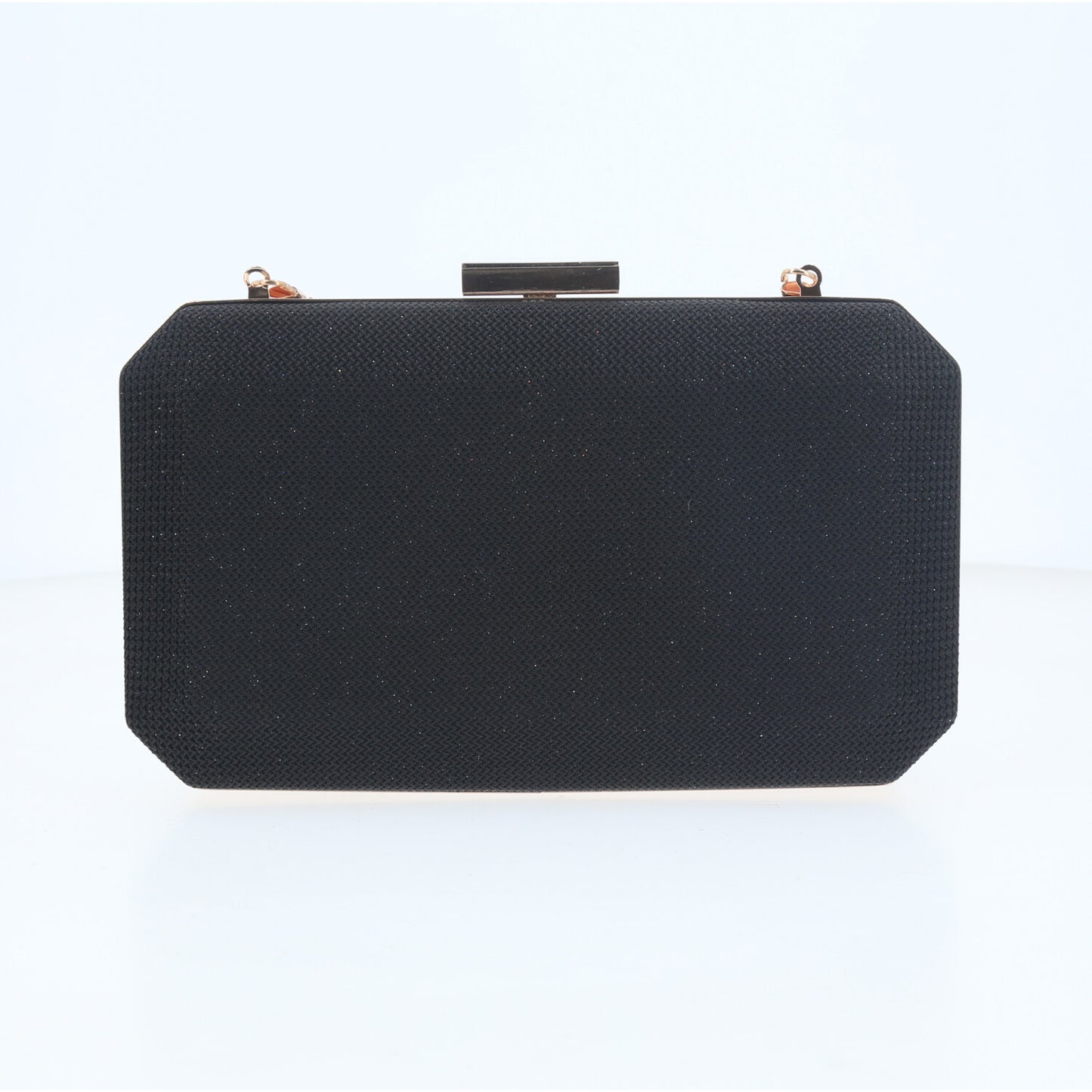Bolsa Clutch de Festa com Design Minimalista Preto
