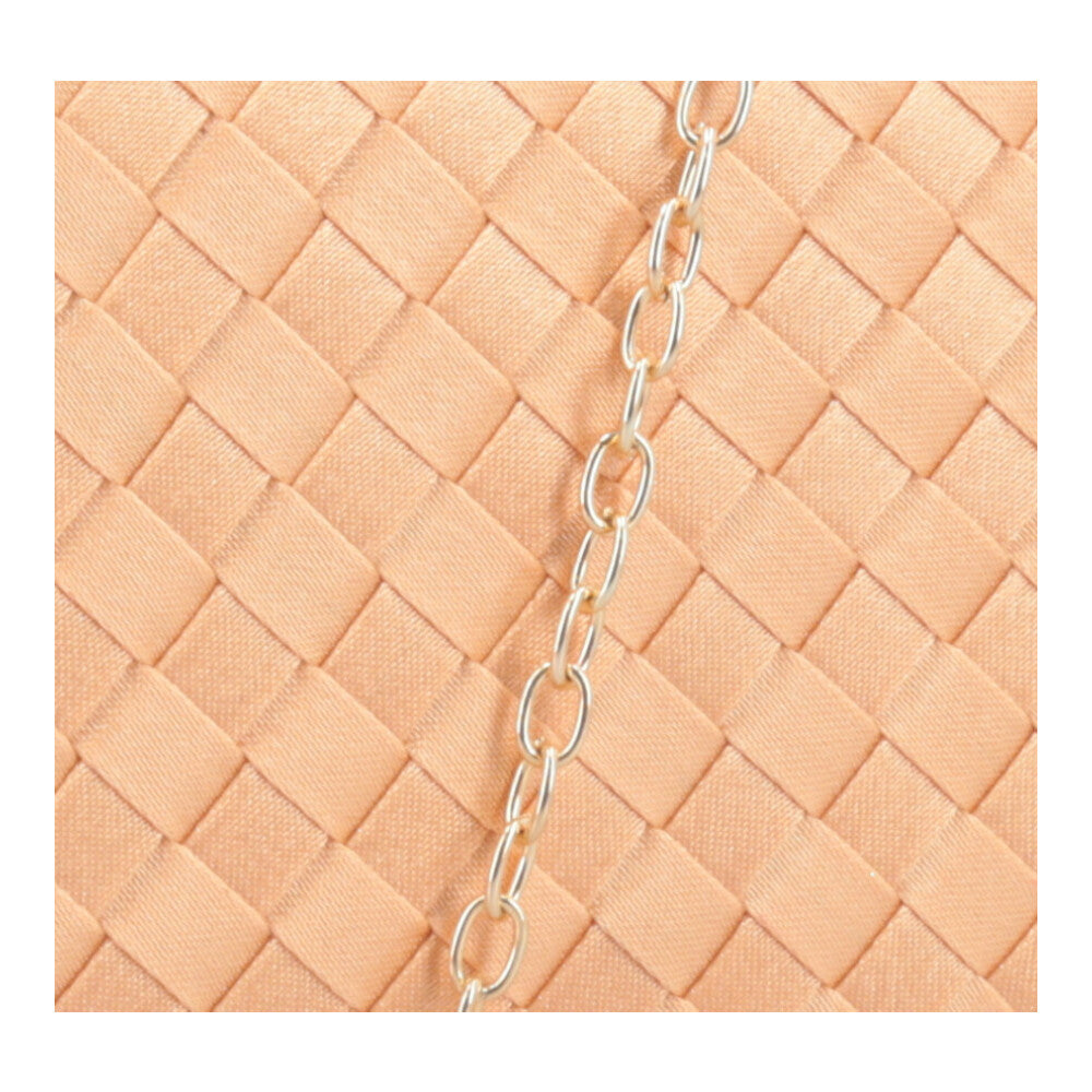 Bolsa Clutch Festa em Tecido Trançado Amarelo