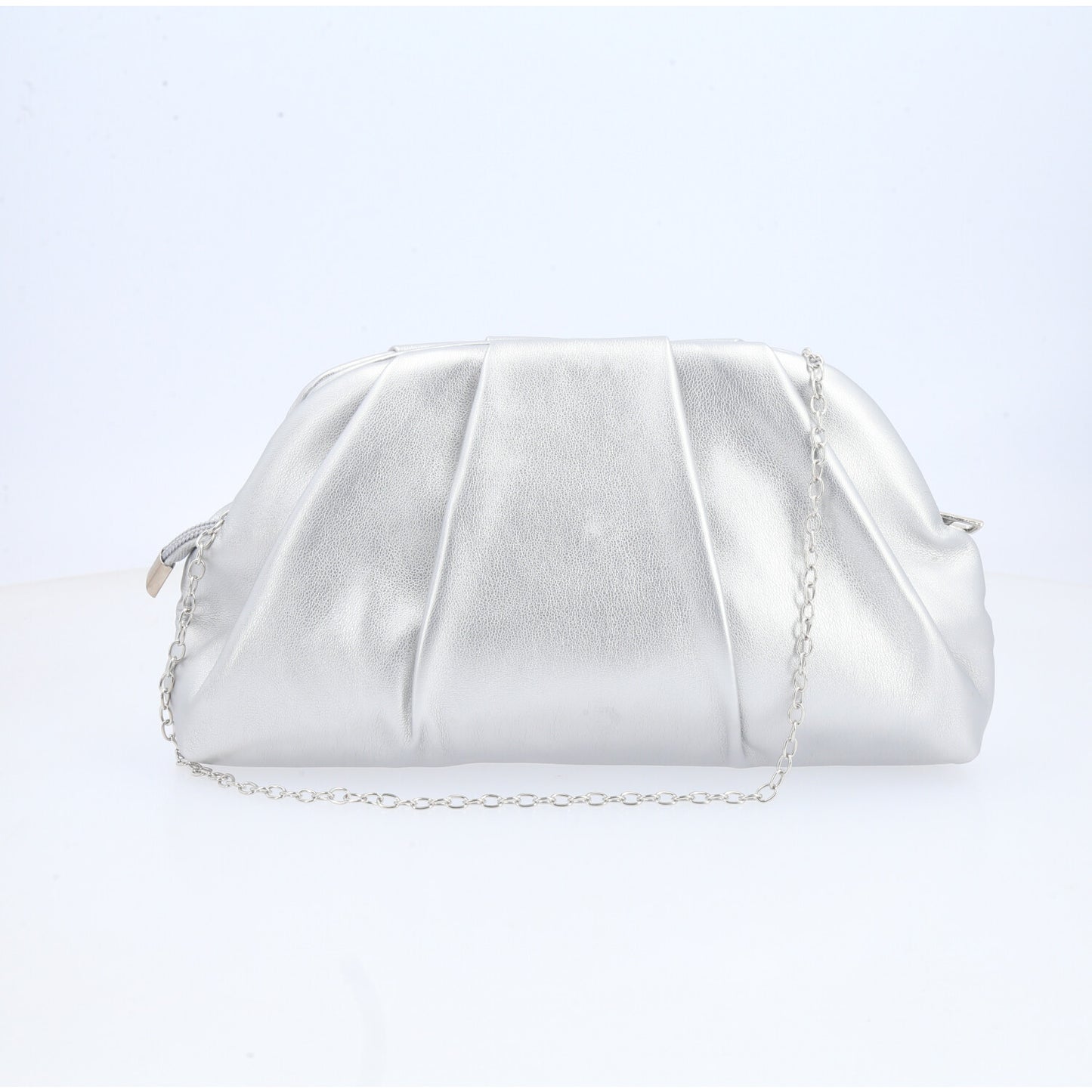 Bolsa Clutch Feminina para Festa com Tachas Douradas Prata