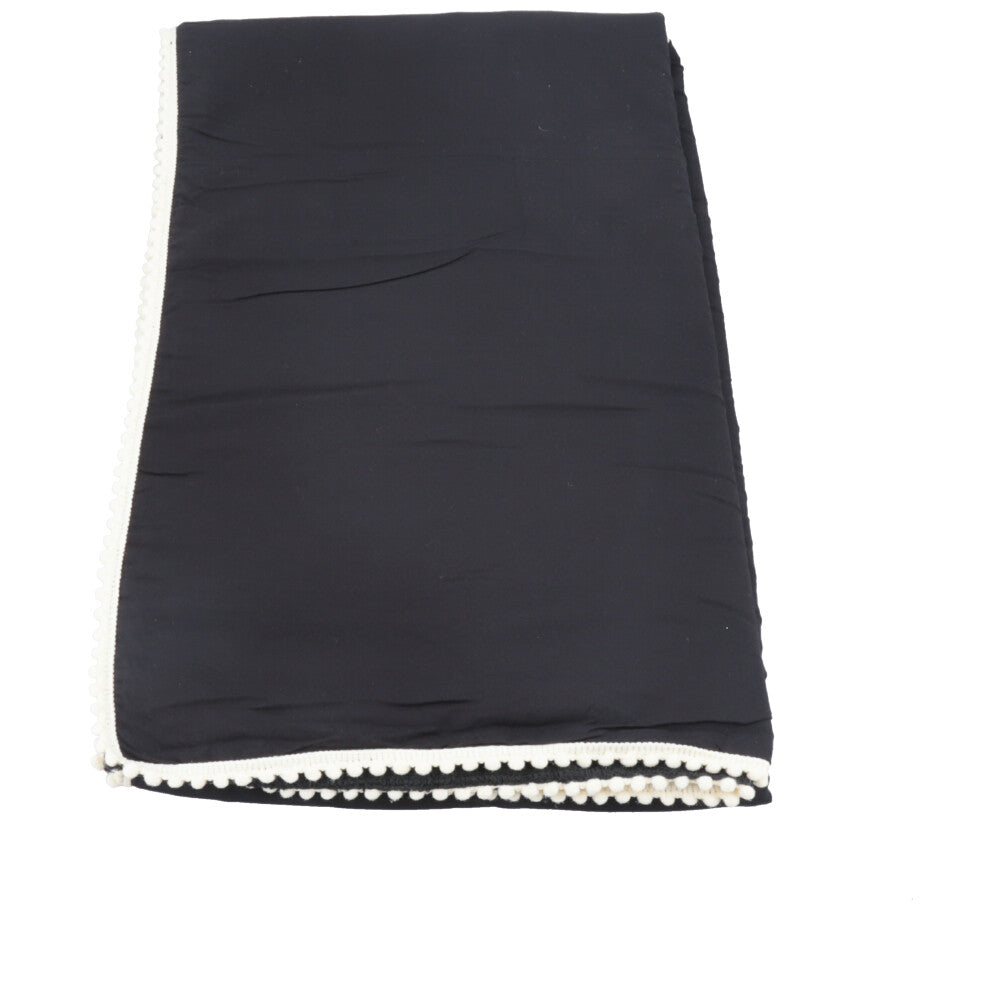 Canga de Praia Atoalhada Feminina Estampa Lisa – Toalha Versátil Verão
 Preto