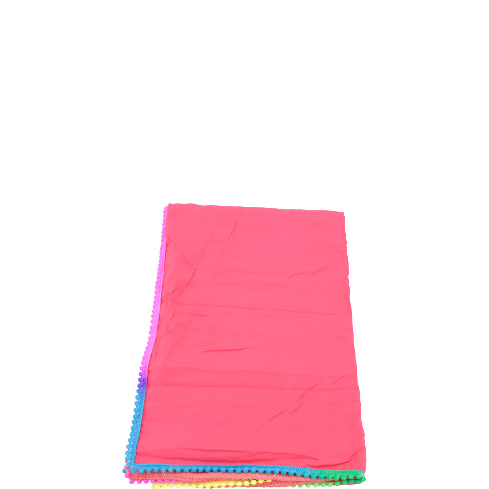 Canga de Praia Atoalhada Feminina Estampa Lisa – Toalha Versátil Verão
 Rosa