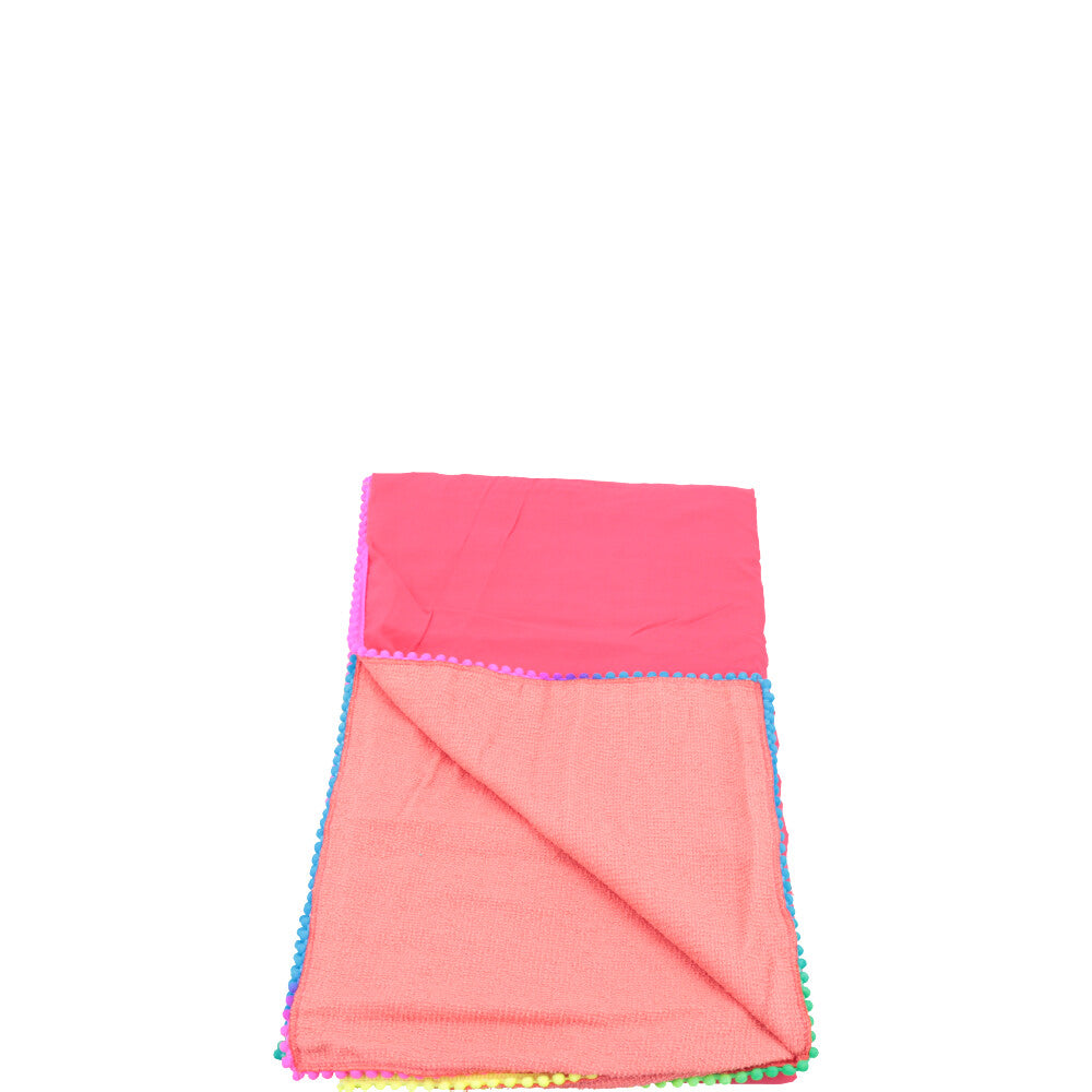 Canga de Praia Atoalhada Feminina Estampa Lisa – Toalha Versátil Verão
 Rosa