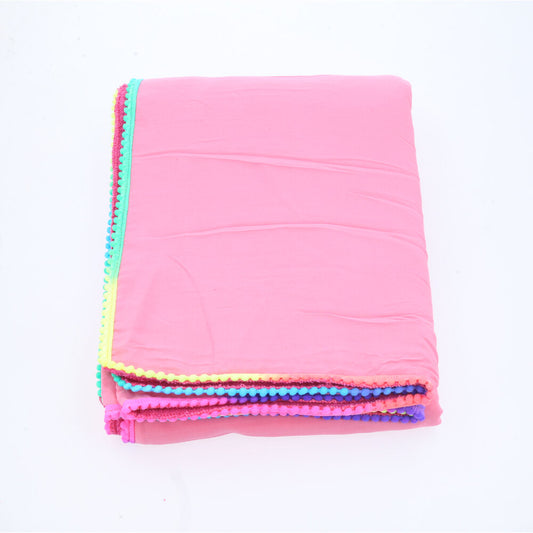 Canga de Praia Atoalhada Feminina Estampa Lisa – Toalha Versátil Verão
 Rose