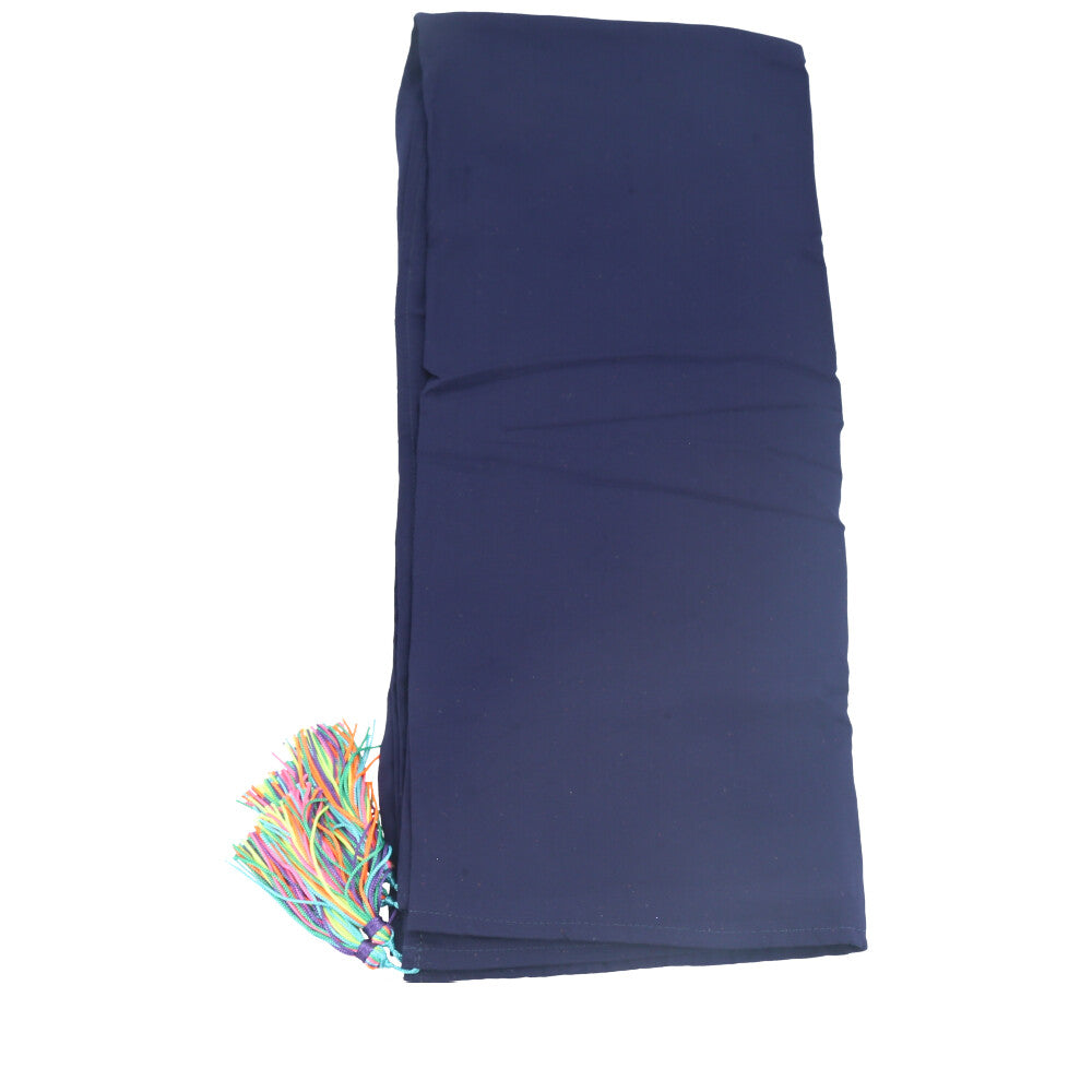 Canga de Praia Fina Lisa Saída de Praia Feminina Leve Azul escuro