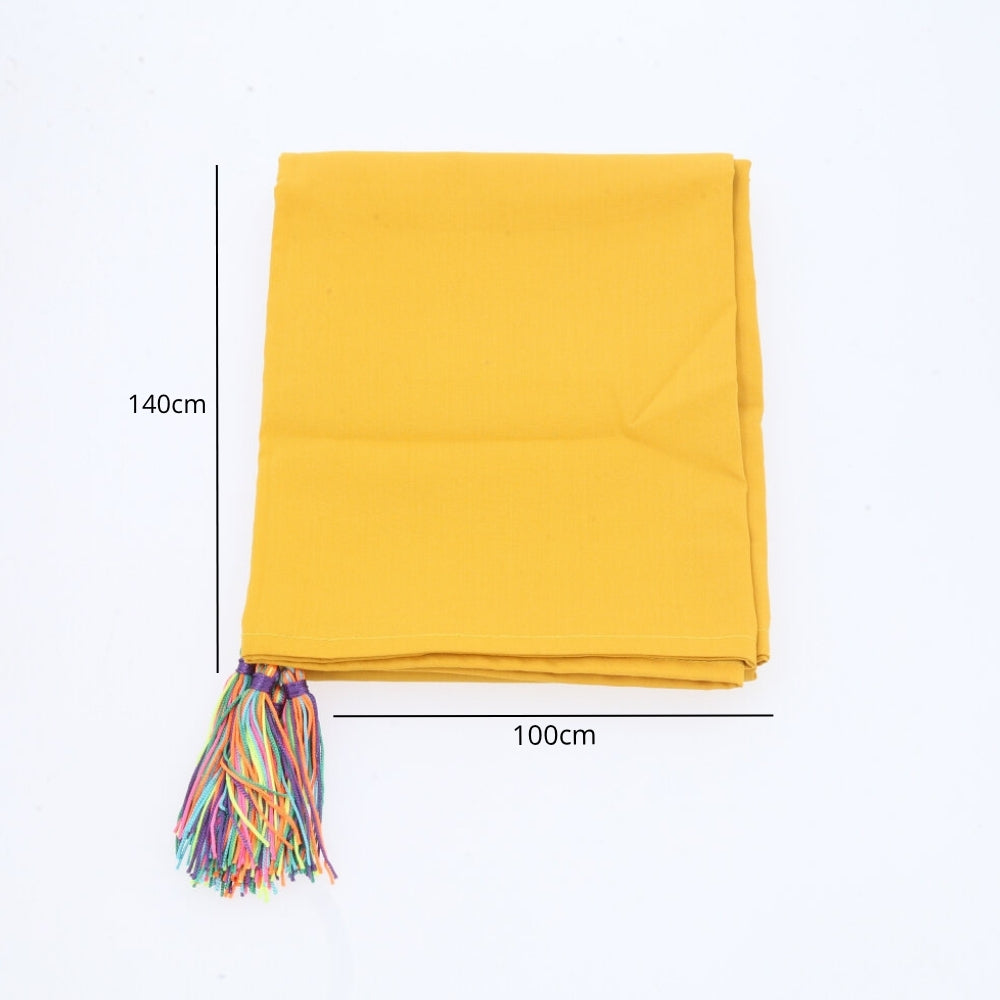 Canga de Praia Fina Lisa Saída de Praia Feminina Leve Bege escuro