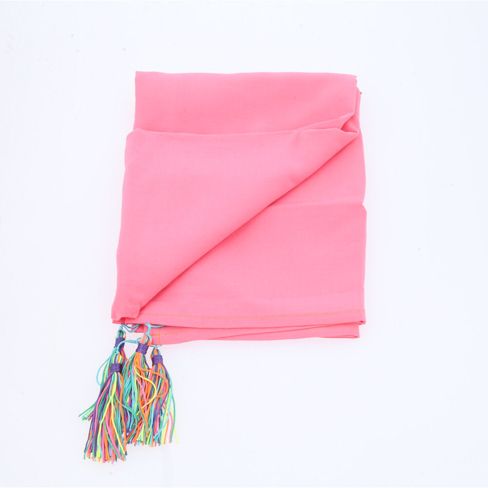 Canga de Praia Fina Lisa Saída de Praia Feminina Leve Rosa claro