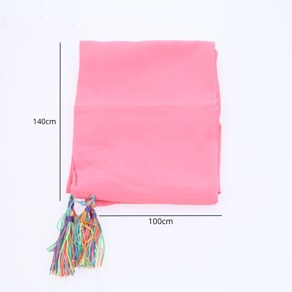 Canga de Praia Fina Lisa Saída de Praia Feminina Leve Rosa claro