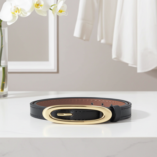 Cinto de Couro Plus Size Nádia Bauarte Preto