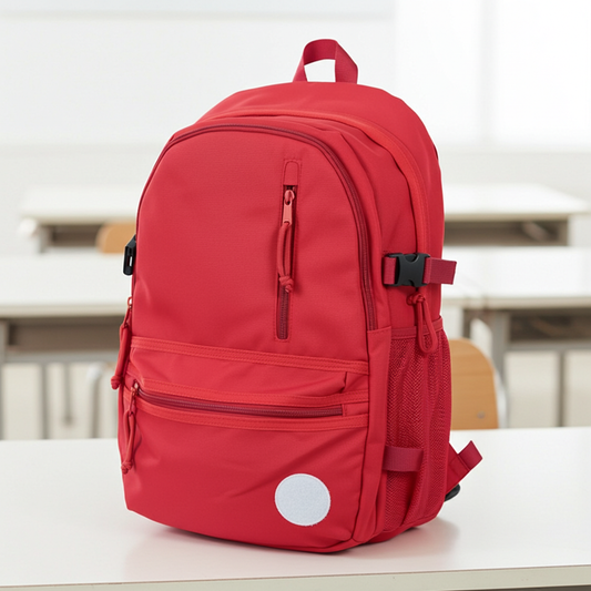 Mochila em Tecido com Organização Prática Vermelho