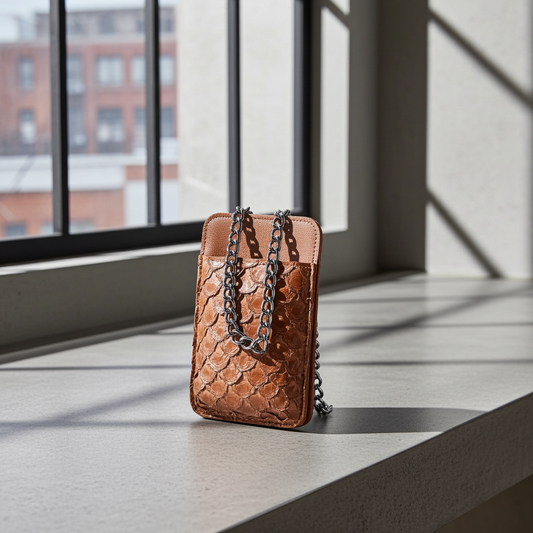 Porta Celular Pirarucu Caramelo