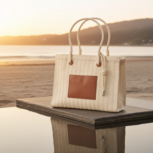 Bolsa Verão com Alça Transversal Bege