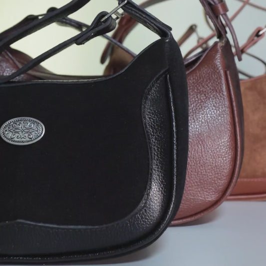 Bolsa de Ombro Feminina em Couro Camurça

 Marrom